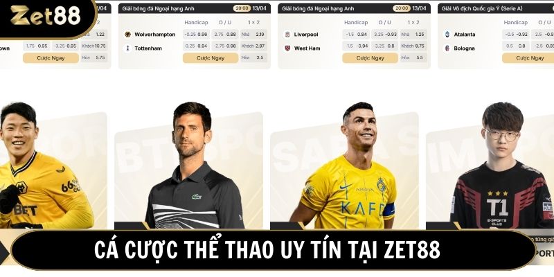 Cá cược thể thao uy tín với hàng loạt trò chơi hấp dẫn