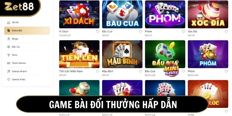 Đặt cược game bài đổi thưởng - vừa đấu trí vừa kiếm tiền